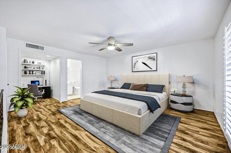 Staged Loft Bedroom