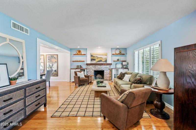 Living Room & Gorgeous Wood Floors