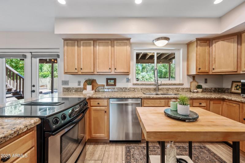 Kitchen w/Access to Covered Patio