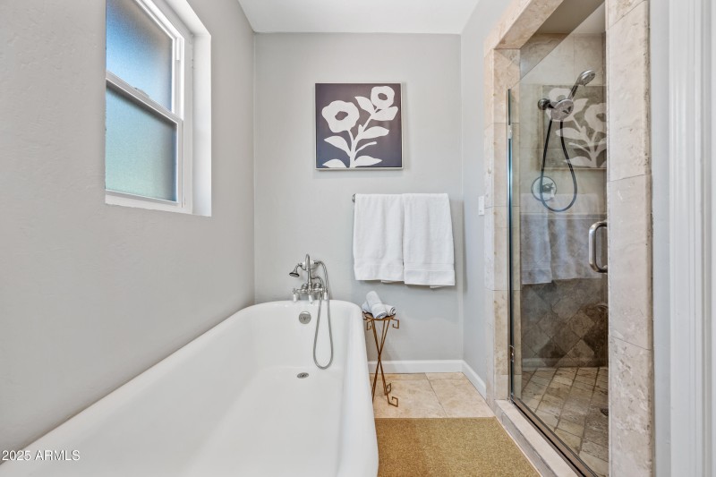 Relax in Classic Soaking Tub!