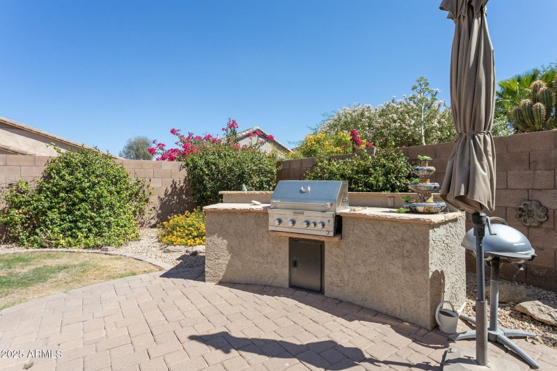 Built-in BBQ