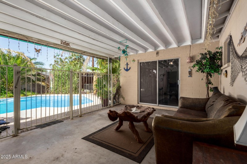 Covered patio
