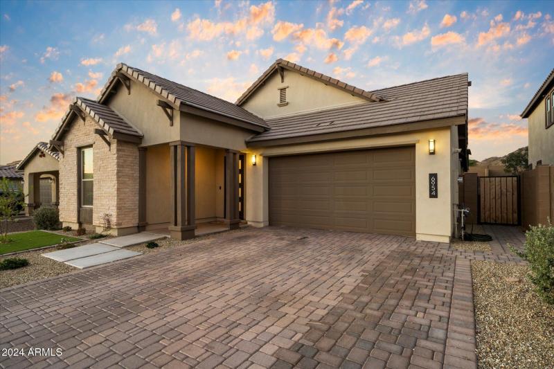 Paver driveway.