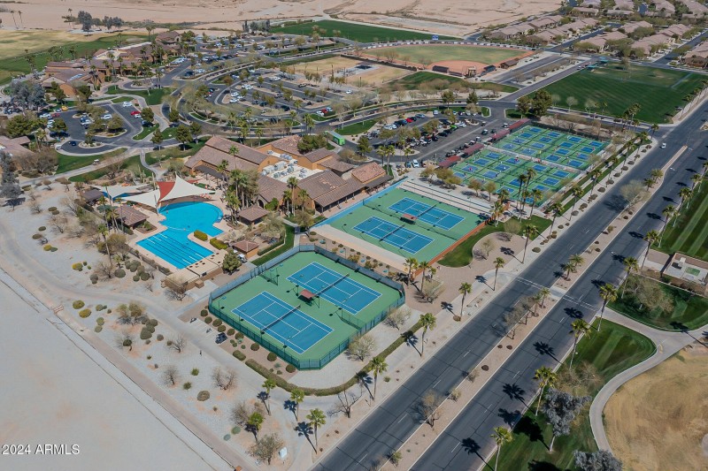 Robson Ranch Blvd view sports center and
