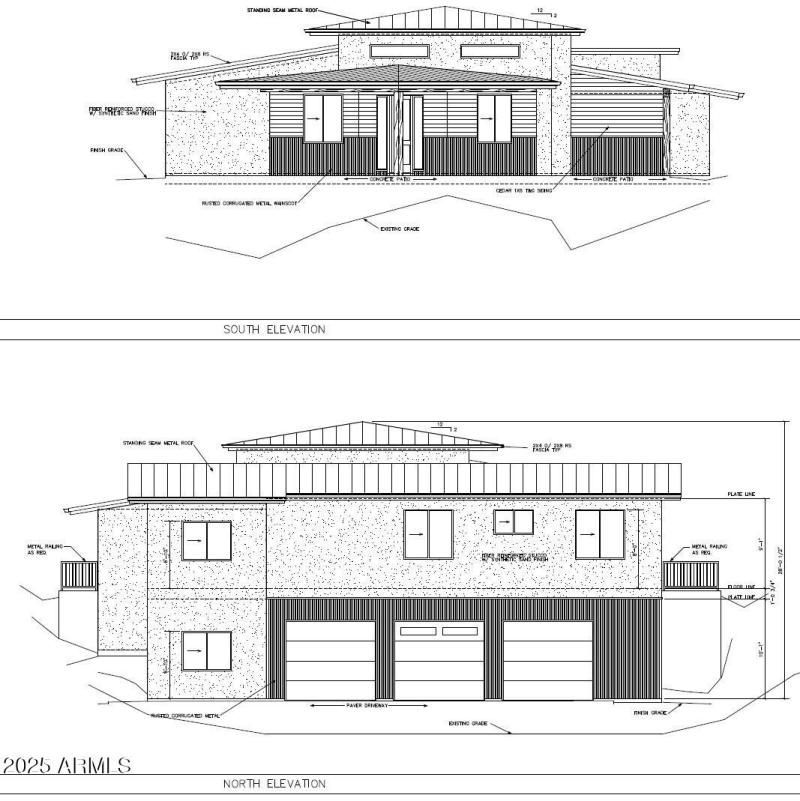 South & North Elevation