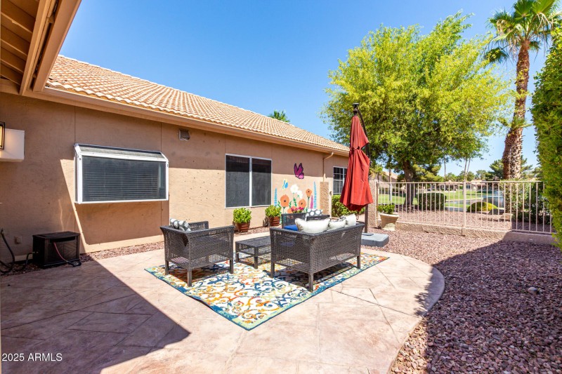 Front patio with Lake View