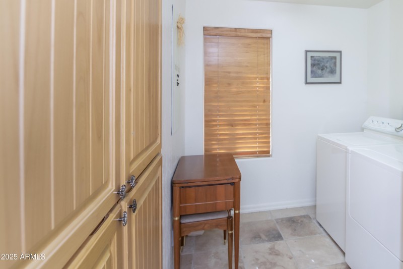 Laundry in hallway