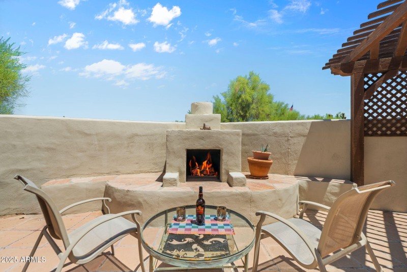 Outside fireplace