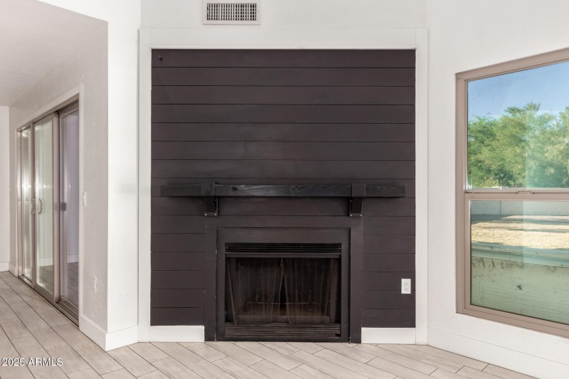 Dramatic fireplace