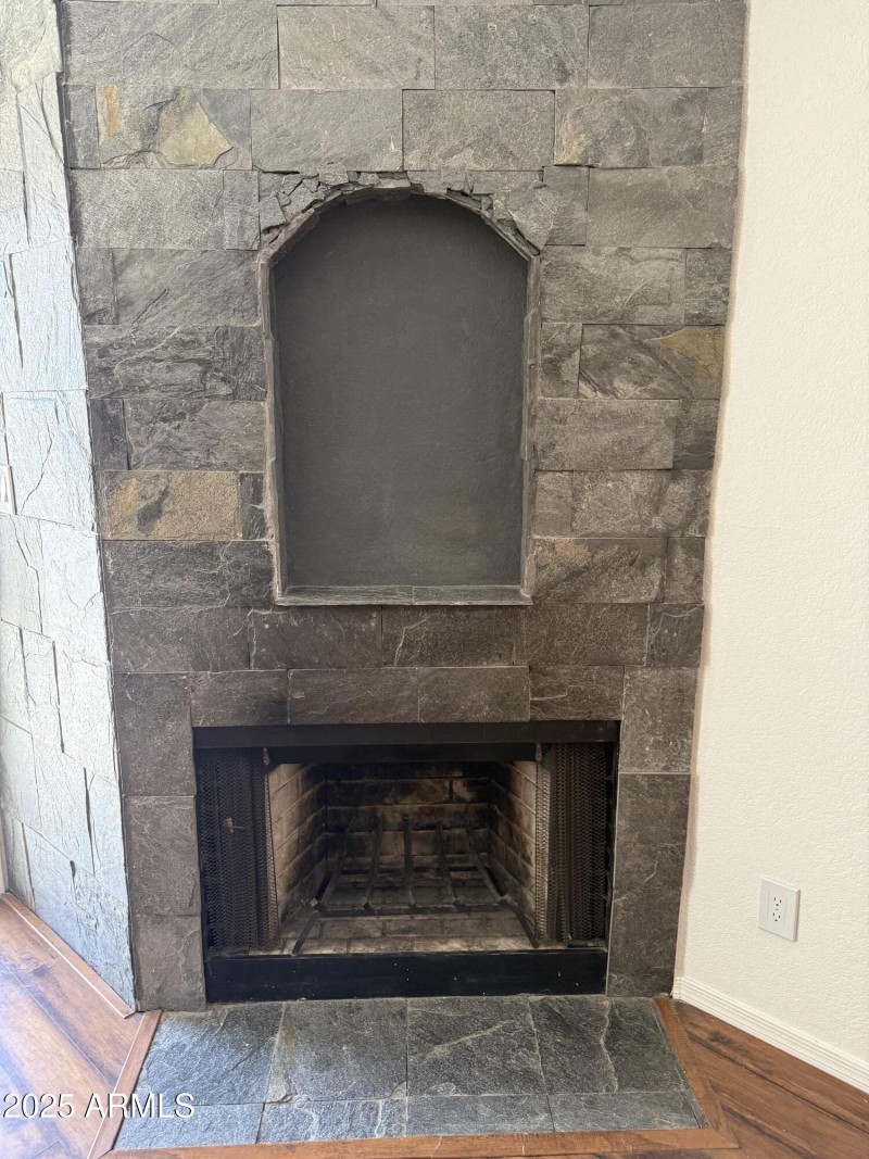 Wood Burning Fireplace