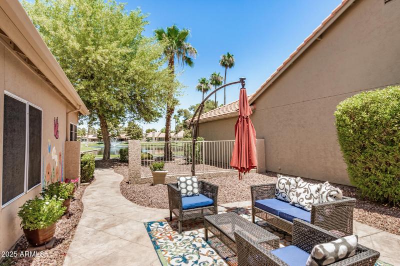 Front Patio with Lake View