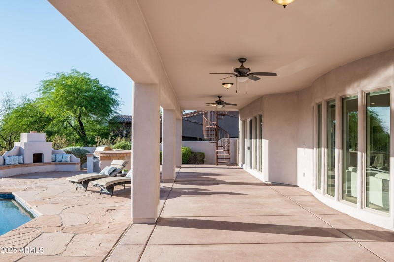 Patio looking north