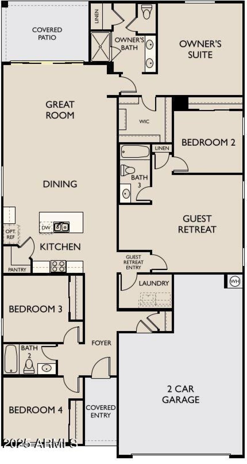 Sunflower Right Garage Floorplan