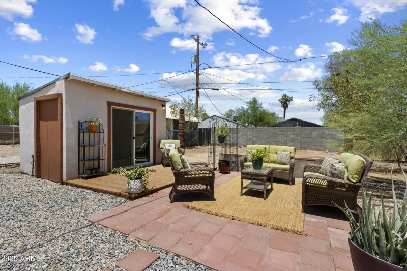 Backyard patio