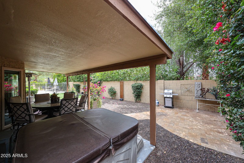 Hot tub patio