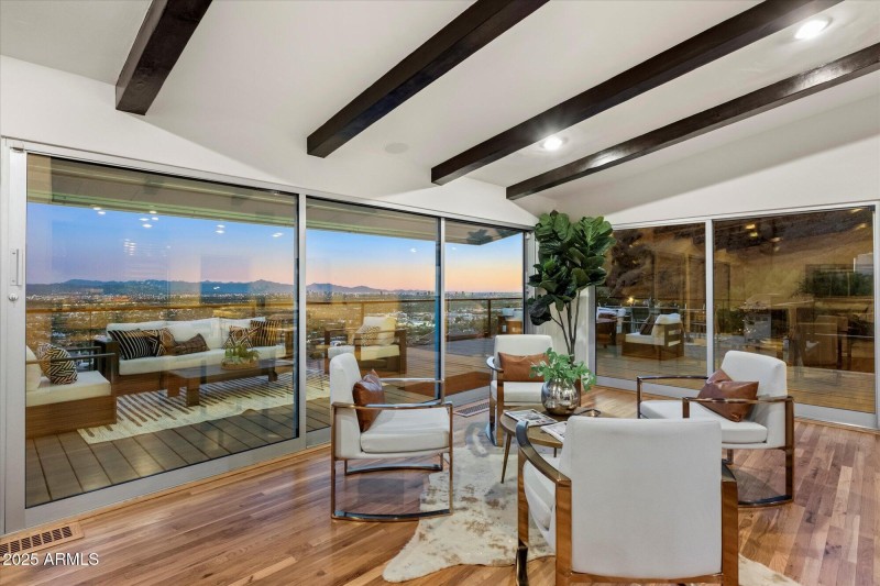 Beautiful Hardwood Floors and Sunset Vie