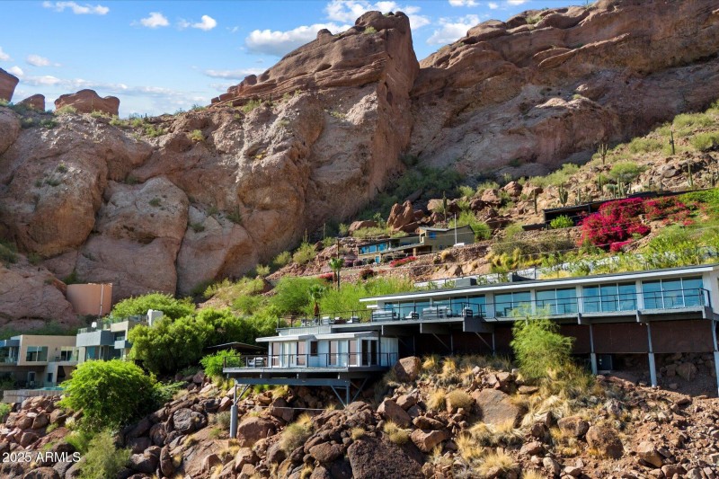 View of Deck and Red Rocks