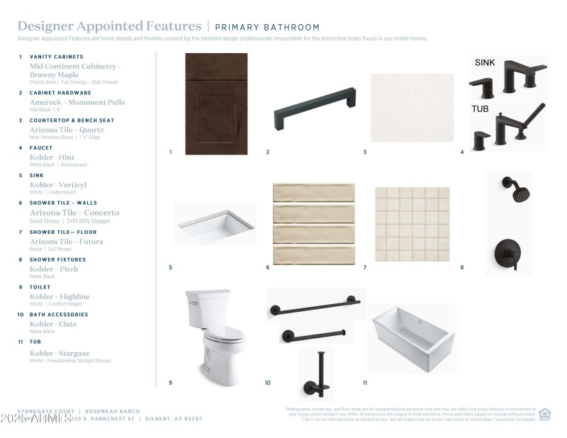 Primary Bath Finishes