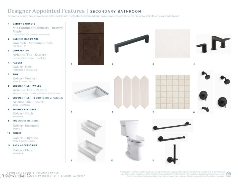 Secondary Bath Finishes