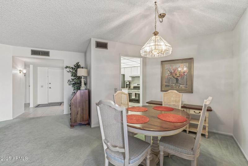 Dining toward entry