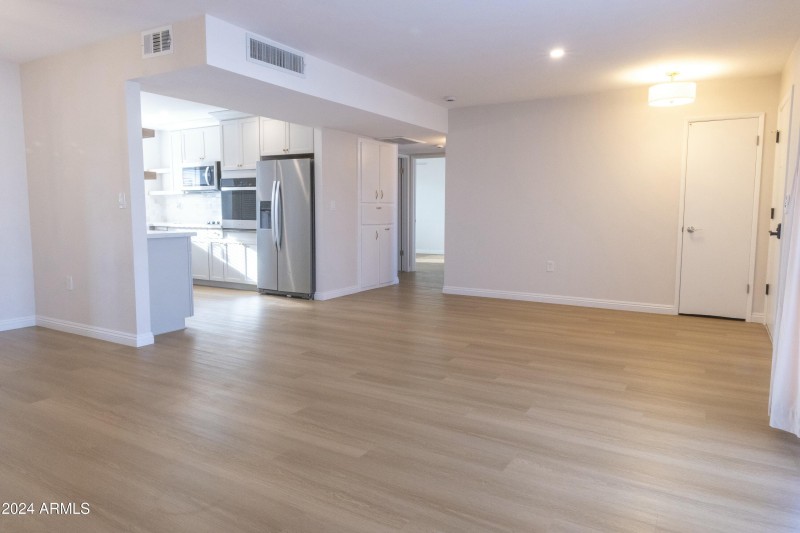 Living Area/Kitchen/Hallway