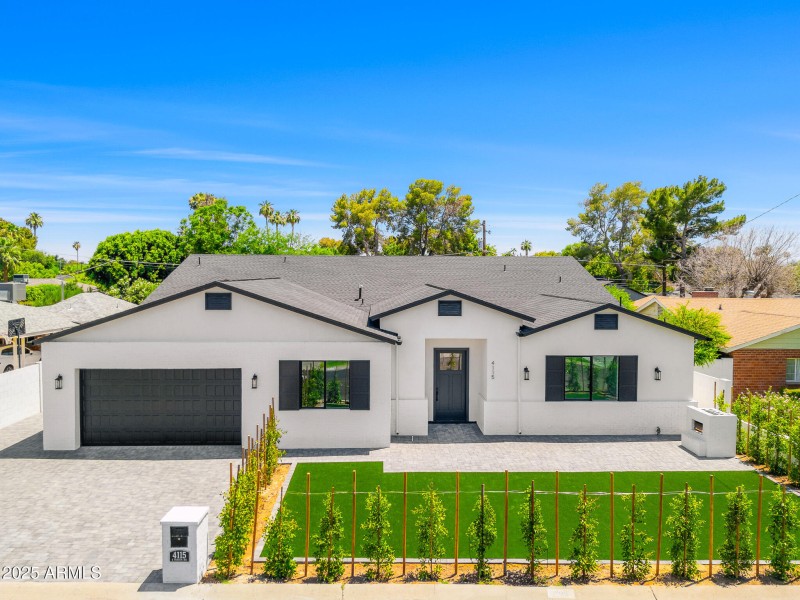 front of property aerial