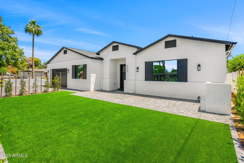front of property