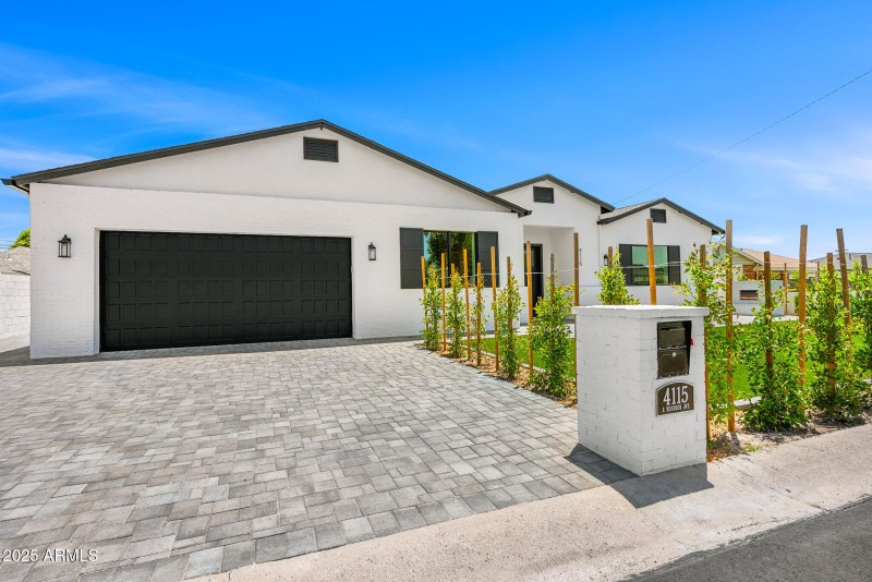 front of property