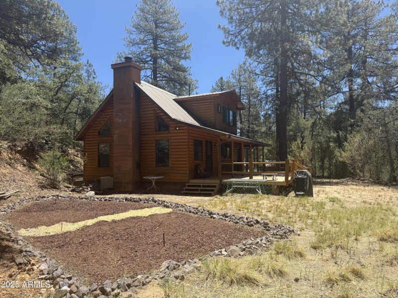 Side yard of home