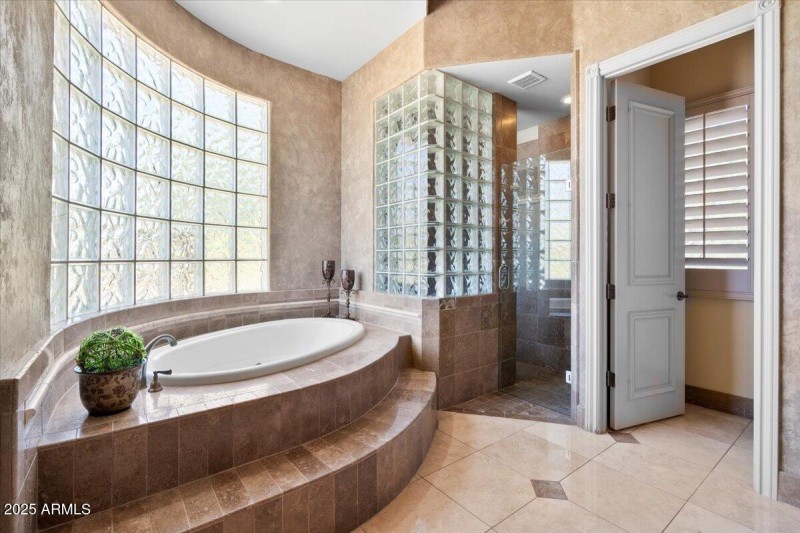 Master Bathroom with Large Tub