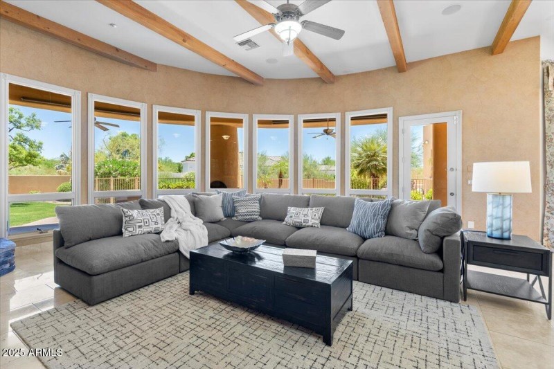 Family Room with Views of Pool/Spa