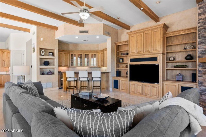 Family Room with Wetbar