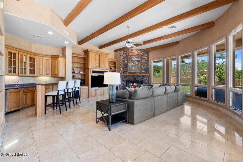 Family Room and Wet Bar