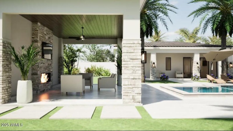 Rendering Covered Patio