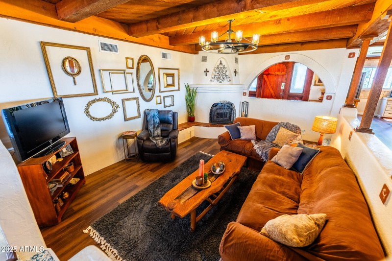 sunken living room