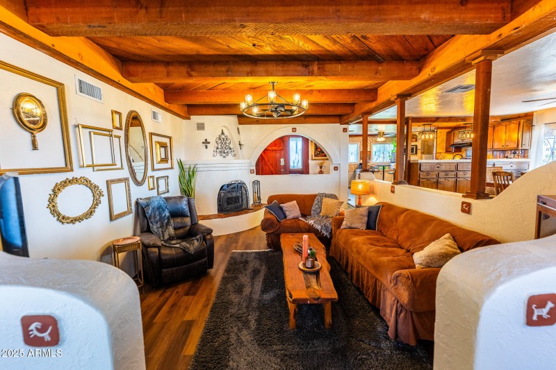sunken living room