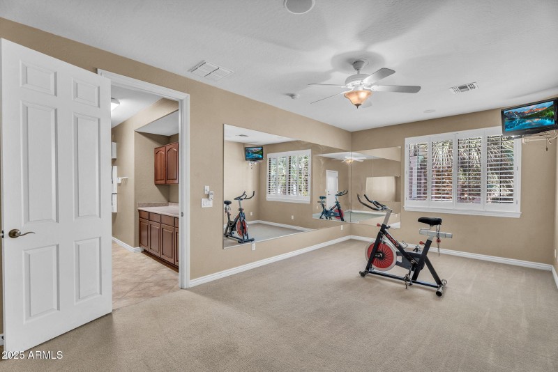 Flex Room With Exercise Setup