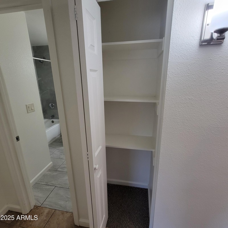 Hall storage closet