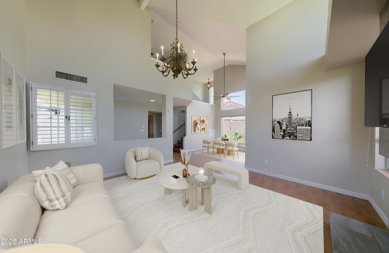 4020 Great Room Toward Dining staged