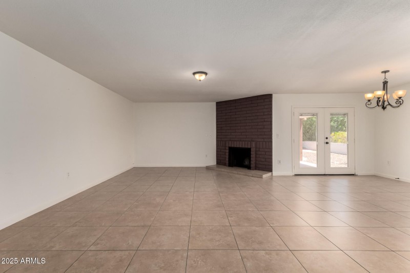 Open Living with Fireplace