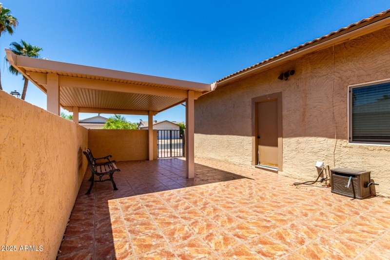 Covered Front Patio Retreat