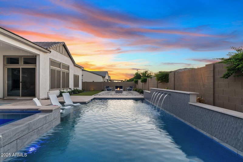 Pool at Sunset