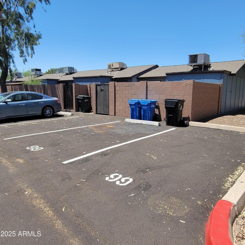 3 Large parking spaces