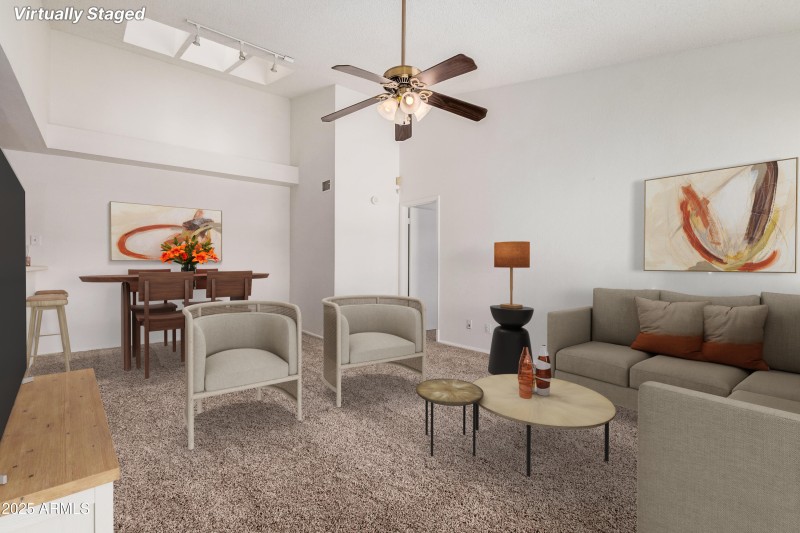 Living/Dining Room VIRUTALLY STAGED