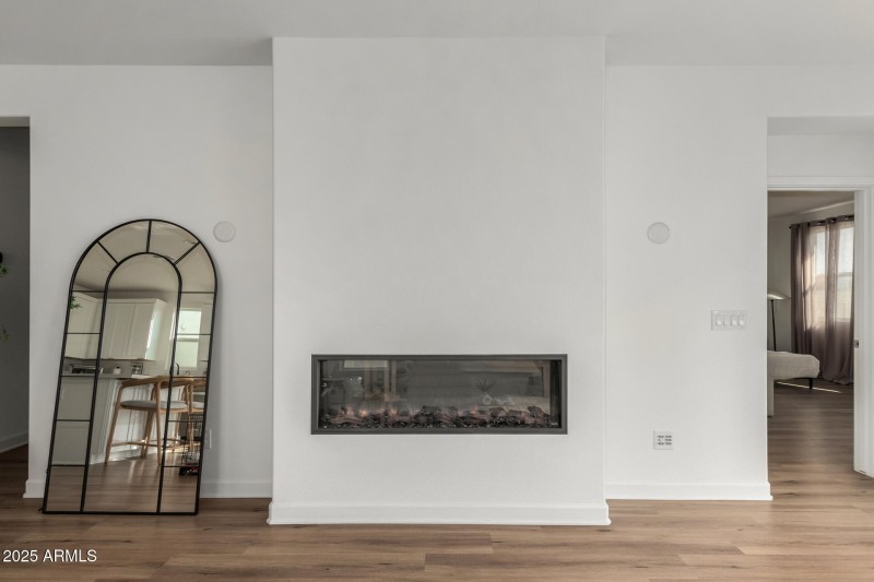 Cozy fireplace