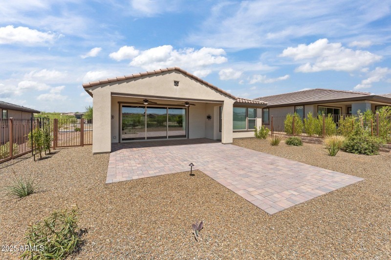 Extended paver patio