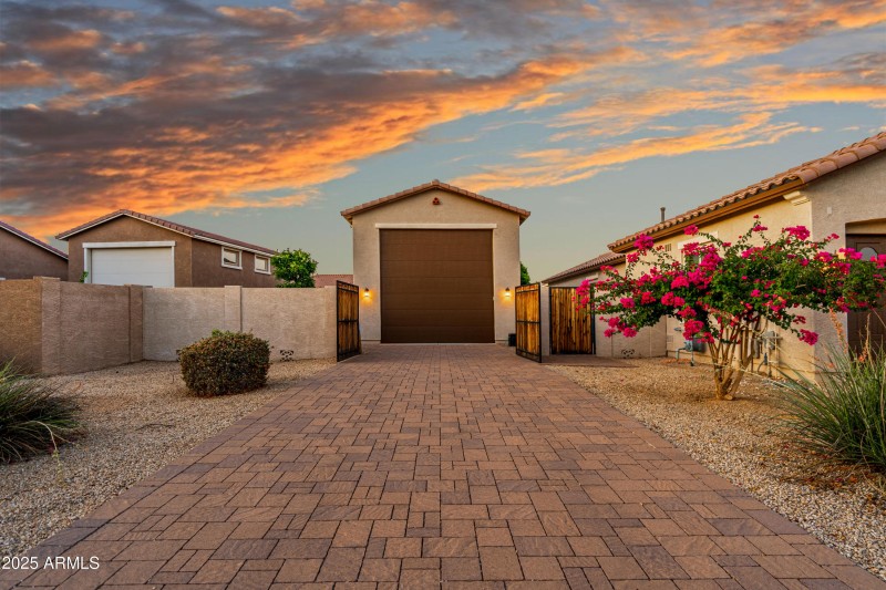 Front of the RV Garage