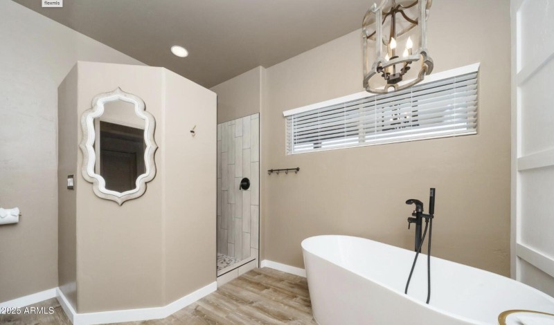 Walk-In Shower & Freestanding Tub