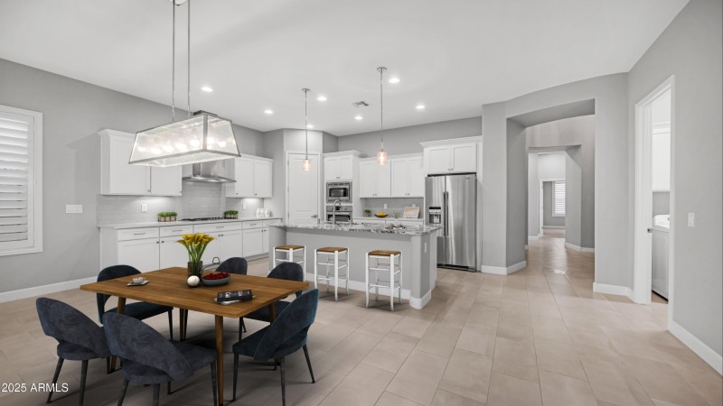 Dining Room Staged
