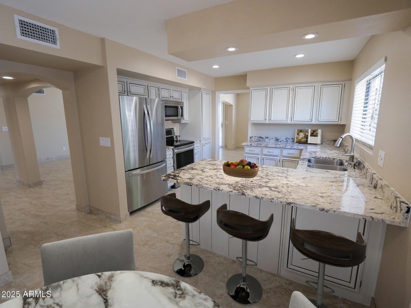 Kitchen virtually staged